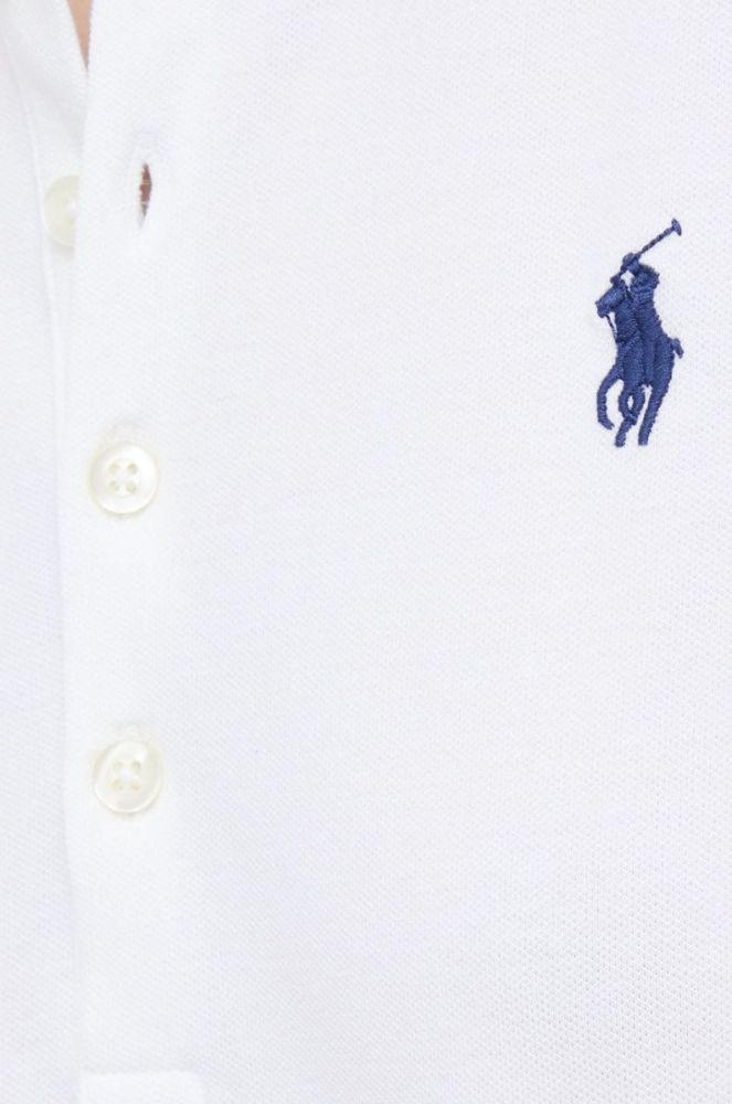 Поло Polo Ralph Lauren жіночий колір білий з коміром фото 5