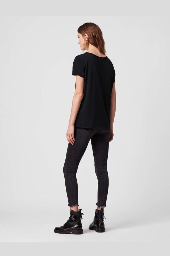 Бавовняна футболка AllSaints колір чорний (2833073) фото 4