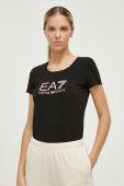Футболка EA7 Emporio Armani жіноча колір чорний (3315877)