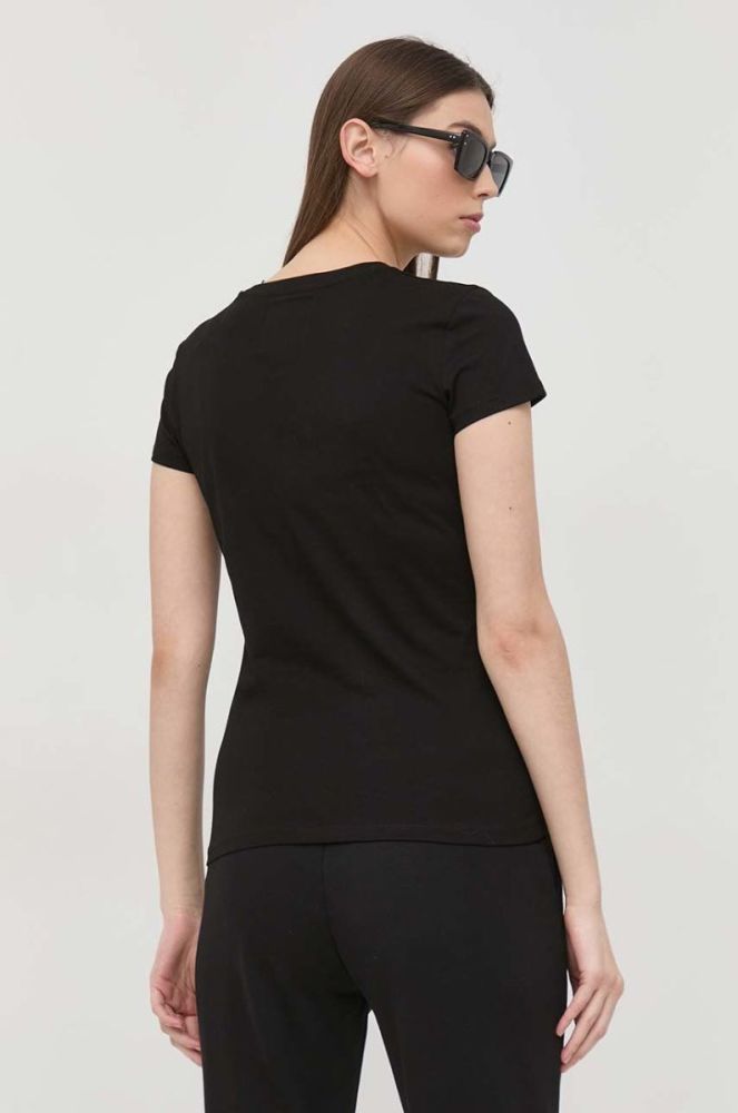 Бавовняна футболка Armani Exchange колір чорний (2956951) фото 3