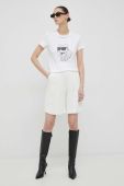 Бавовняна футболка Karl Lagerfeld колір білий (3102623)