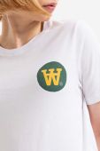 Бавовняна футболка Wood Wood колір білий 10282501.2222-WHITE