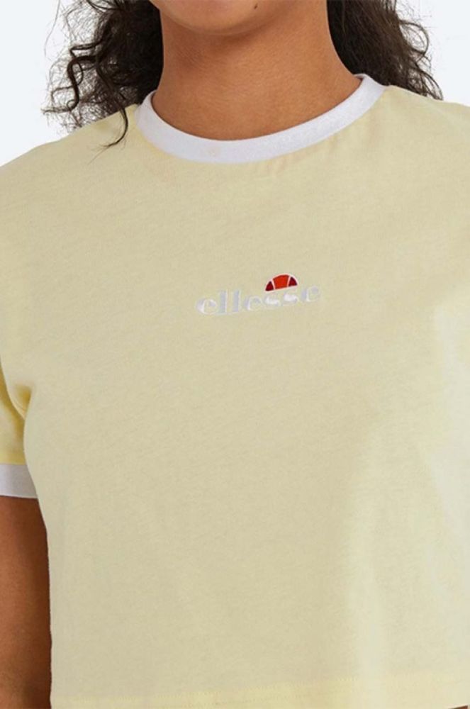 Бавовняна футболка Ellesse колір жовтий SGJ11884-WHITE фото 3