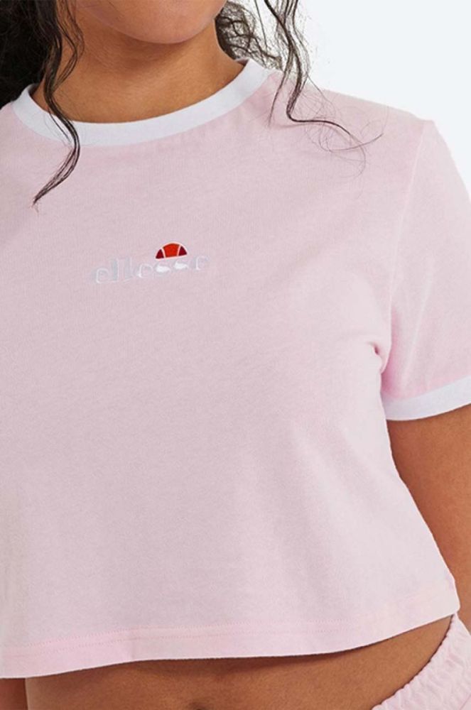 Бавовняна футболка Ellesse колір рожевий SGJ11884-WHITE фото 3