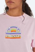 Бавовняна футболка Ellesse колір рожевий SGJ11887-WHITE