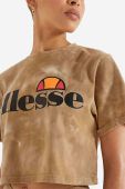 Бавовняна футболка Ellesse колір коричневий SGK11288-BROWN