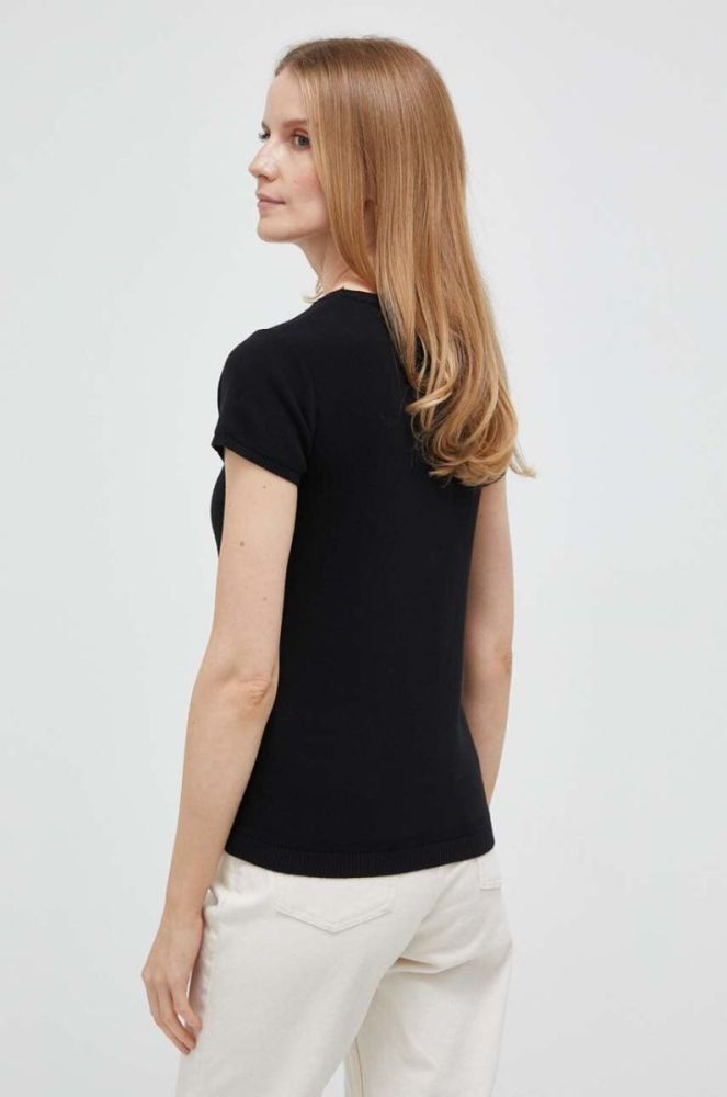 Бавовняна футболка United Colors of Benetton колір чорний (3309626) фото 3