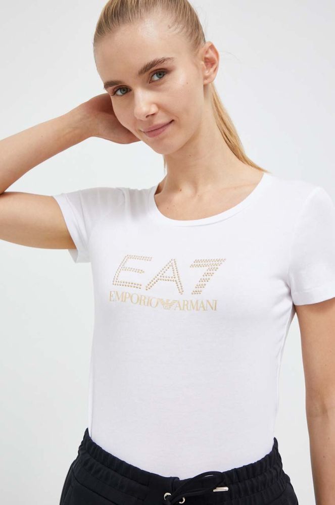 Футболка EA7 Emporio Armani жіноча колір білий (3332500)