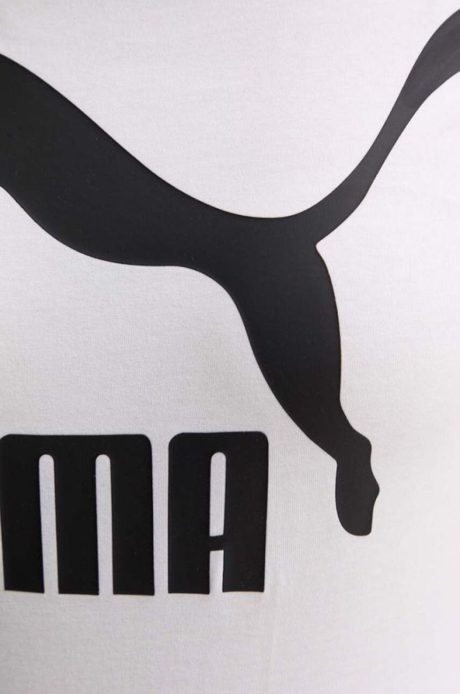 Бавовняна футболка Puma Classic Logo Tee колір білий 530076.02-white фото 5