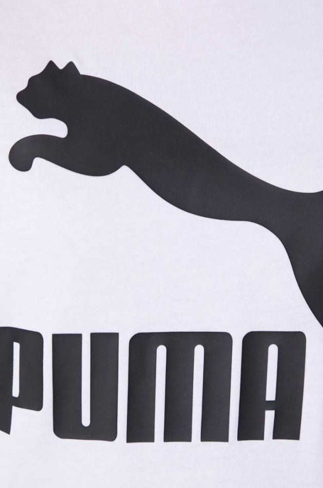 Бавовняна футболка Puma Classic Logo Tee колір білий 530076.02-white фото 6