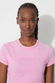 Футболка Guess жіноча колір рожевий (3433176)
