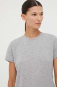 Бавовняна футболка Samsoe Samsoe колір сірий (3461598)