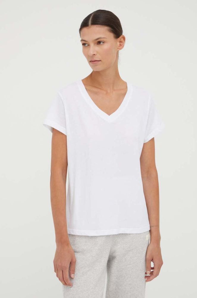 Бавовняна футболка Samsoe Samsoe колір білий (3461608)