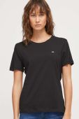 Бавовняна футболка Tommy Jeans жіночий колір чорний (3637656)