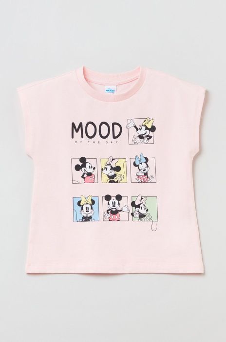 Дитяча бавовняна футболка OVS колір рожевий (2418929)