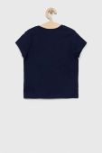 Дитяча бавовняна футболка United Colors of Benetton колір синій однотонний (3063433)