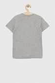 Дитяча бавовняна футболка United Colors of Benetton колір сірий однотонний (3068203) Дитяча бавовняна футболка United Colors of Benetton колір сірий однотонний (3068203)