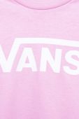 Дитяча бавовняна футболка Vans колір рожевий з принтом Дитяча бавовняна футболка Vans колір рожевий з принтом