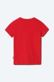 Дитяча бавовняна футболка Napapijri S-Box Ss колір червоний візерунок