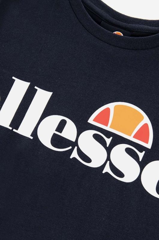 Дитяча бавовняна футболка Ellesse колір чорний з принтом фото 2