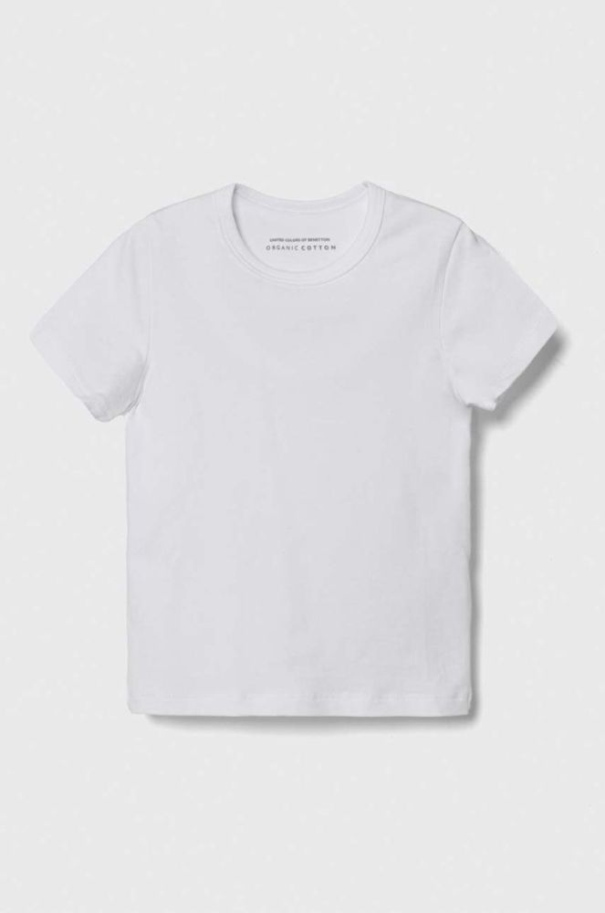 Дитяча футболка United Colors of Benetton 2-pack колір сірий меланж фото 2