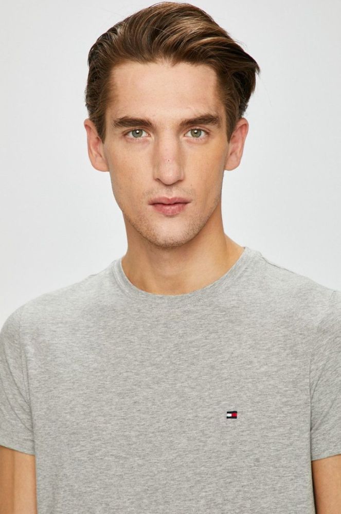 Tommy Hilfiger - Футболка колір сірий (158221) фото 4