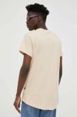 Бавовняна футболка G-Star Raw колір бежевий однотонний (2925093)