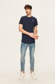 Бавовняна футболка G-Star Raw колір синій однотонний (494702)