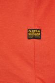 Бавовняна футболка G-Star Raw колір помаранчевий однотонна