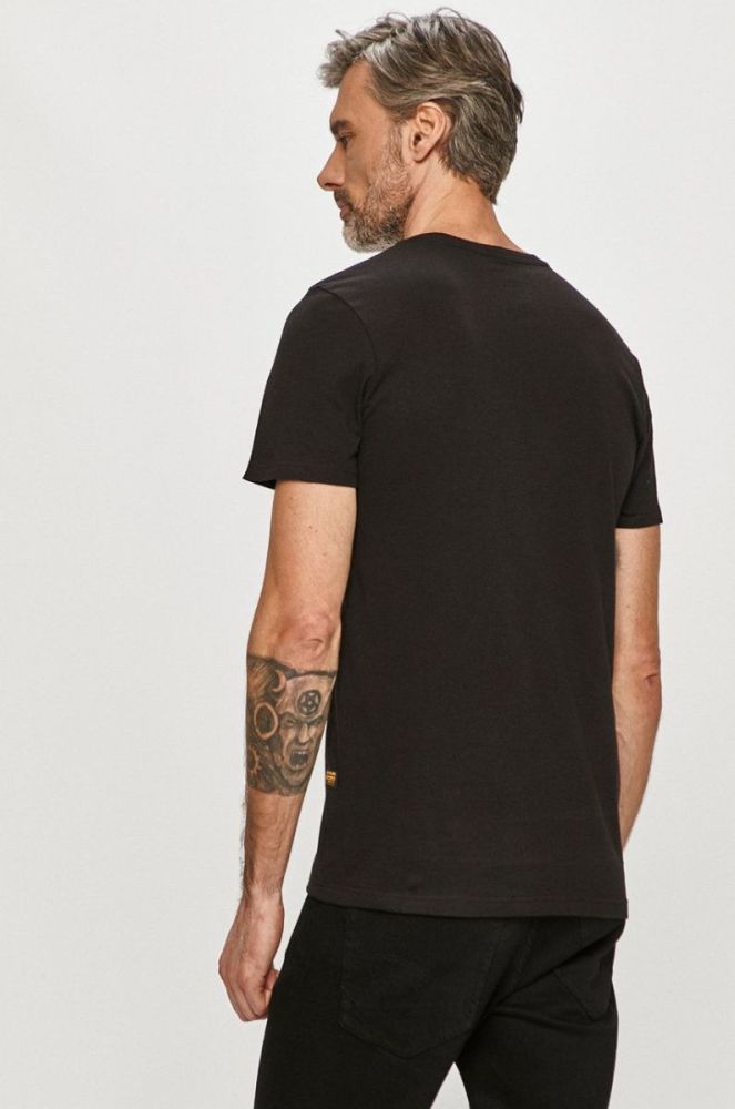 Футболка G-Star Raw чоловіча колір чорний однотонна фото 3