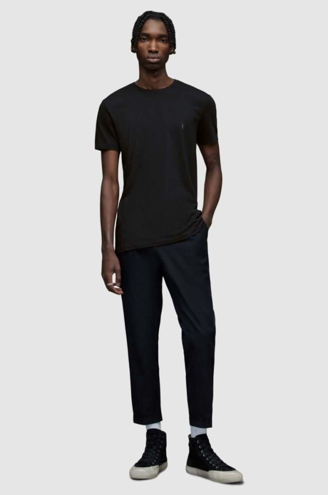 AllSaints - Футболка Tonic SS Crew колір чорний (854459) фото 3