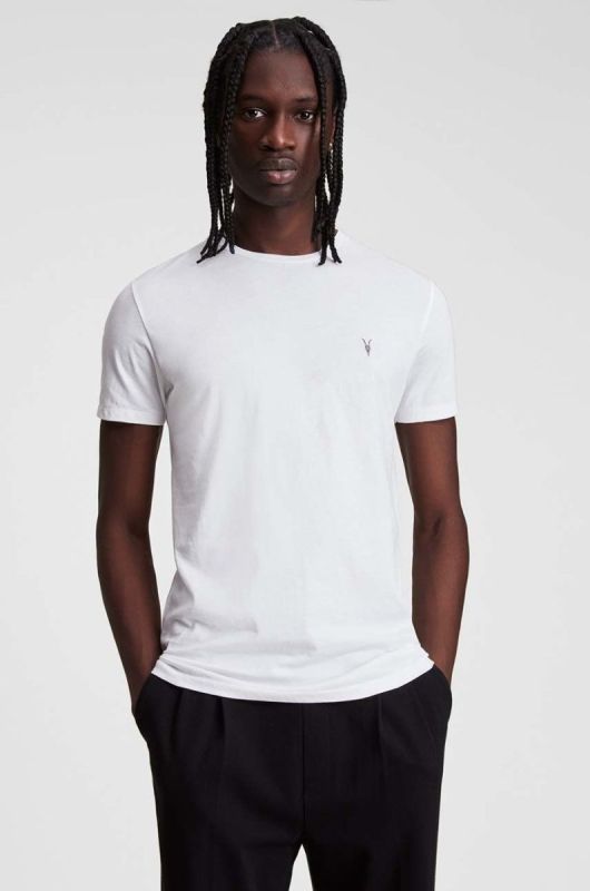 AllSaints - Футболка Tonic SS Crew колір білий (854455)