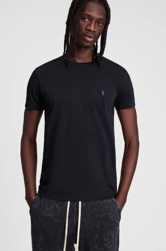 AllSaints - Футболка Tonic SS Crew колір чорний (854459) фото 2