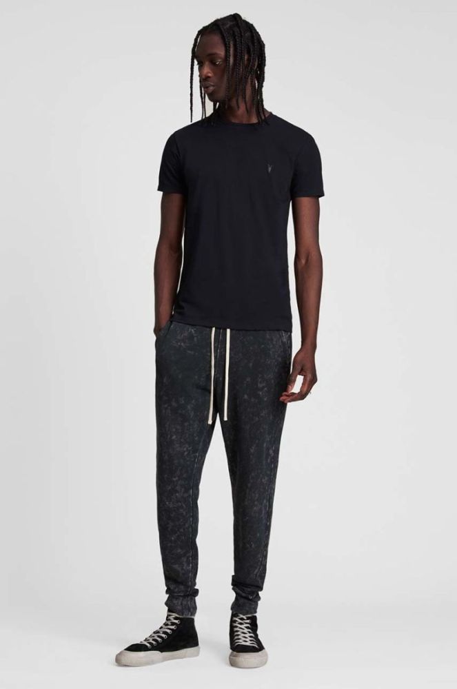AllSaints - Футболка Tonic SS Crew колір чорний (854459) фото 6