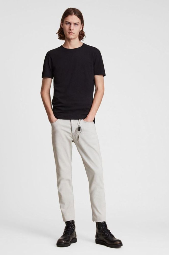 AllSaints - Футболка Figure Crew колір чорний (854470) фото 3