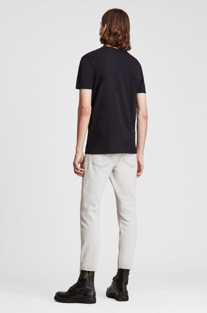 AllSaints - Футболка Figure Crew колір чорний (854470) фото 4
