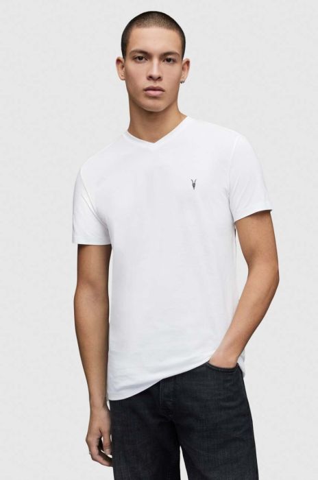 AllSaints - Футболка Tonic V-neck колір білий (854483)