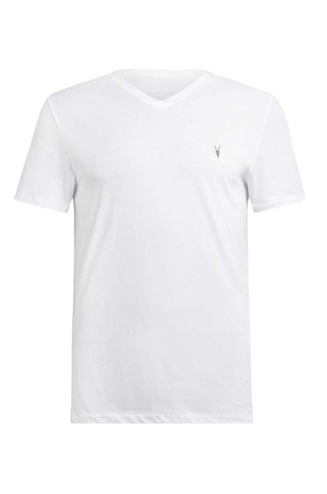 AllSaints - Футболка Tonic V-neck колір білий (854483) фото 6