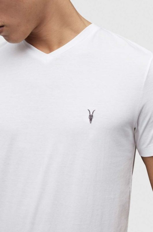 AllSaints - Футболка Tonic V-neck колір білий (854483) фото 2