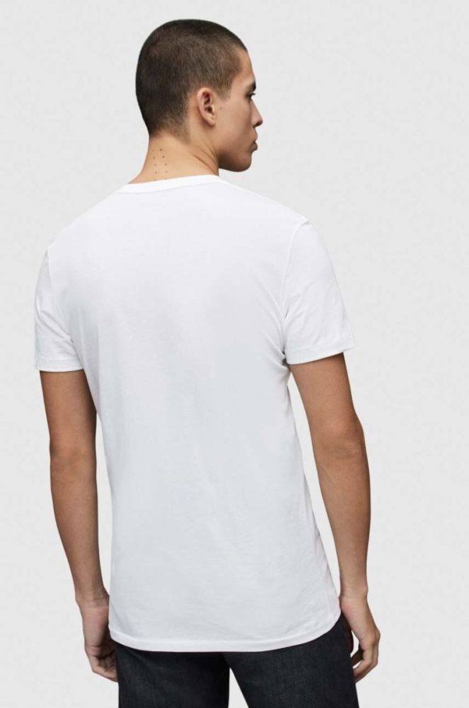 AllSaints - Футболка Tonic V-neck колір білий (854483) фото 3