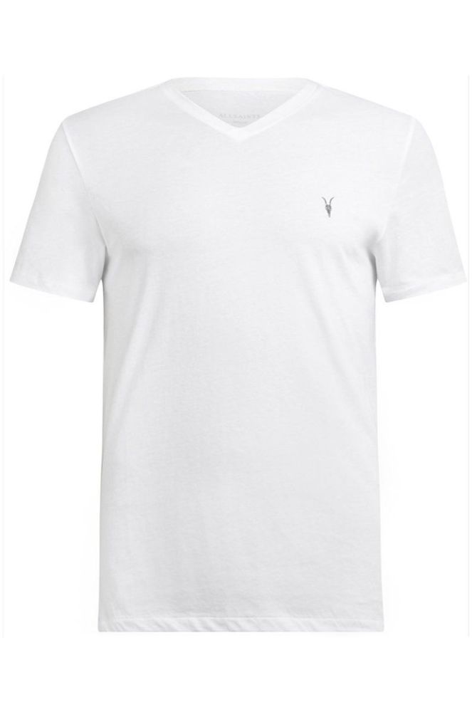AllSaints - Футболка Tonic V-neck колір білий (854483) фото 7