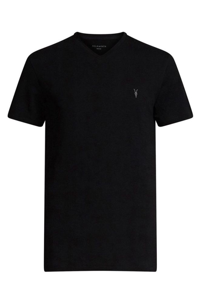 AllSaints - Футболка Tonic V-neck колір чорний (854478) фото 6