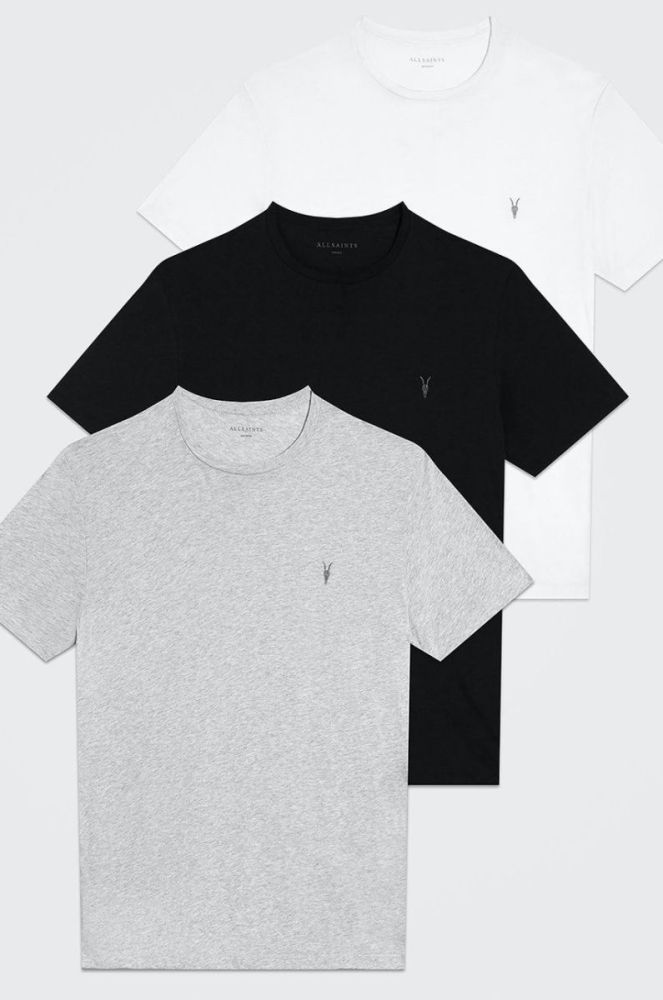AllSaints - Футболка Tonic SS Crew (3-pack) колір барвистий фото 4
