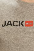 Футболка Jack & Jones колір сірий