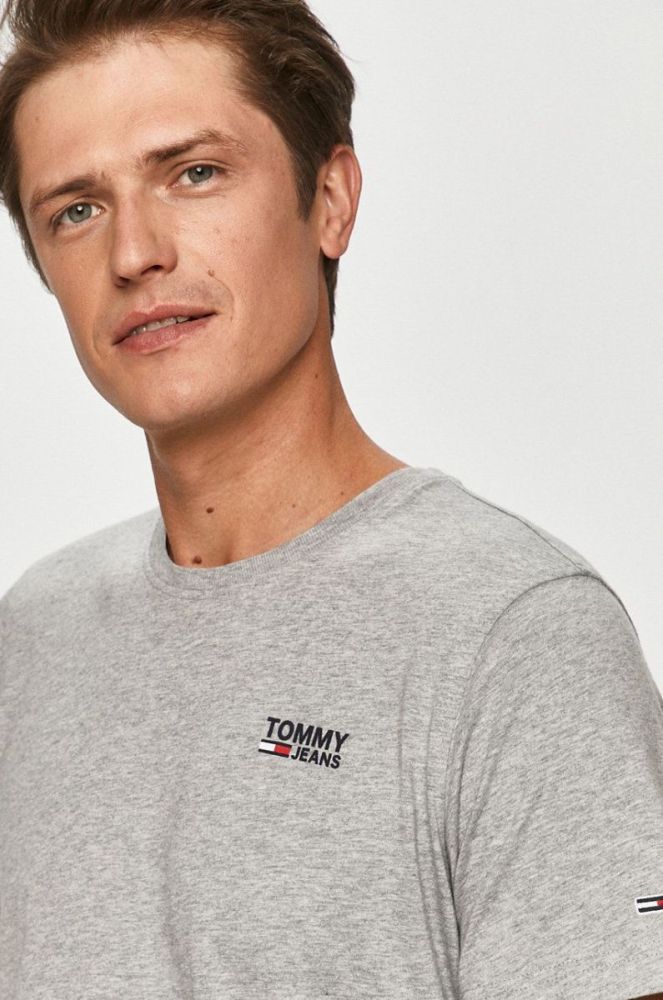 Tommy Jeans - Футболка колір сірий (667913) фото 4