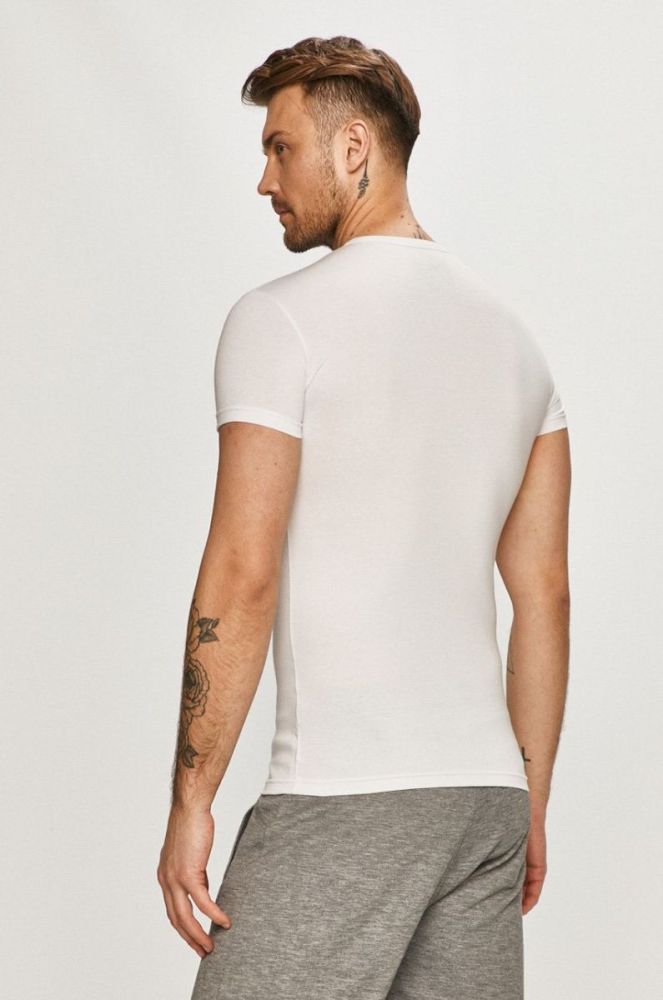 Armani Exchange - Футболки (2-pack) колір чорний (1328484) фото 4