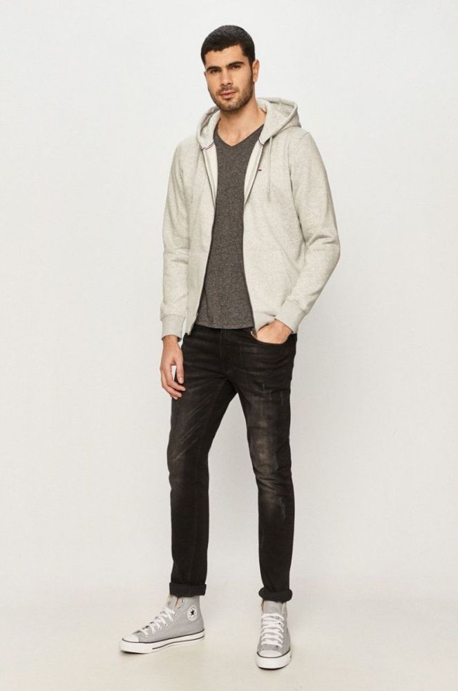 Tommy Jeans - Футболка колір сірий (1173347) фото 2