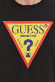 Футболка Guess чоловіча колір чорний з принтом (1426939)