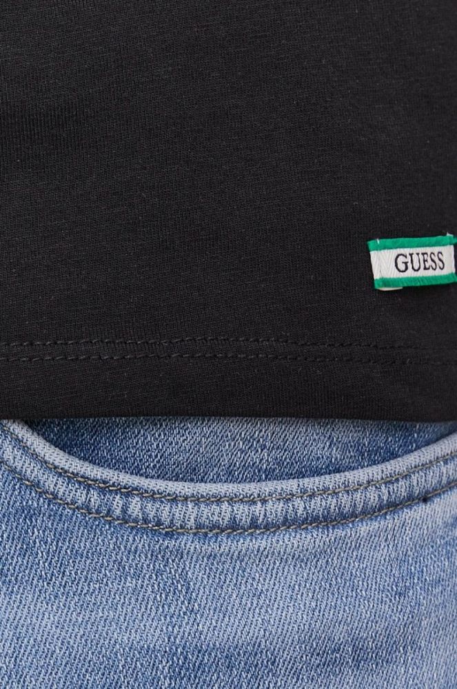 Футболка Guess чоловіча колір чорний з принтом (1426948) фото 8