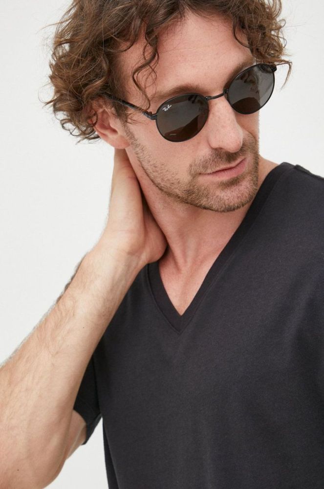 Бавовняна футболка Michael Kors колір чорний однотонна фото 4